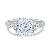 Bague en argent Sterling 925 Etoilelier Zircon Asscher Cut Simulation diamant S925